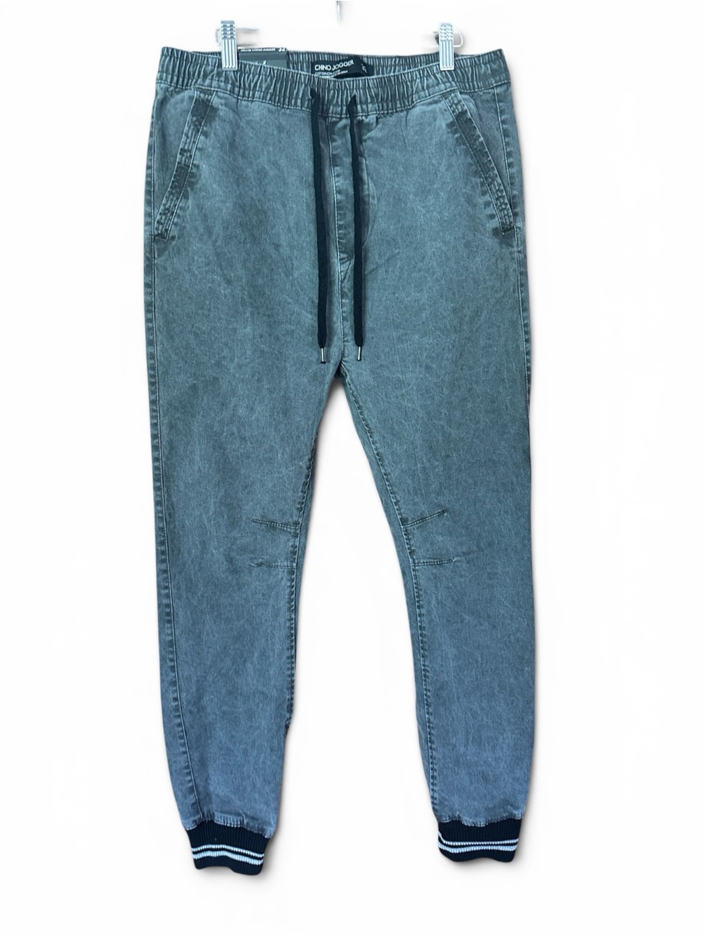 Men’n Grey Stretch Skinny Fit Jogger Jeans - Elastic Waist